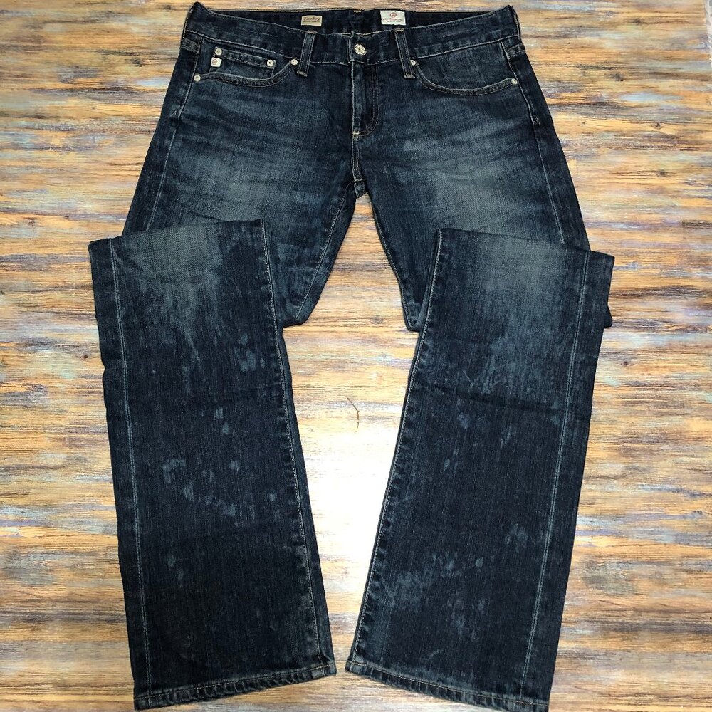 AG Adriano Goldschmied Jeans Tomboy Relaxed Straight Distressed Womens Size 28R